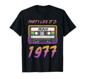 Party Like Its 1977 Disco Cassette T-Shirt - Aesthetic Graphic Men Women - T-Shirt, Sweatshirt, Hoodie