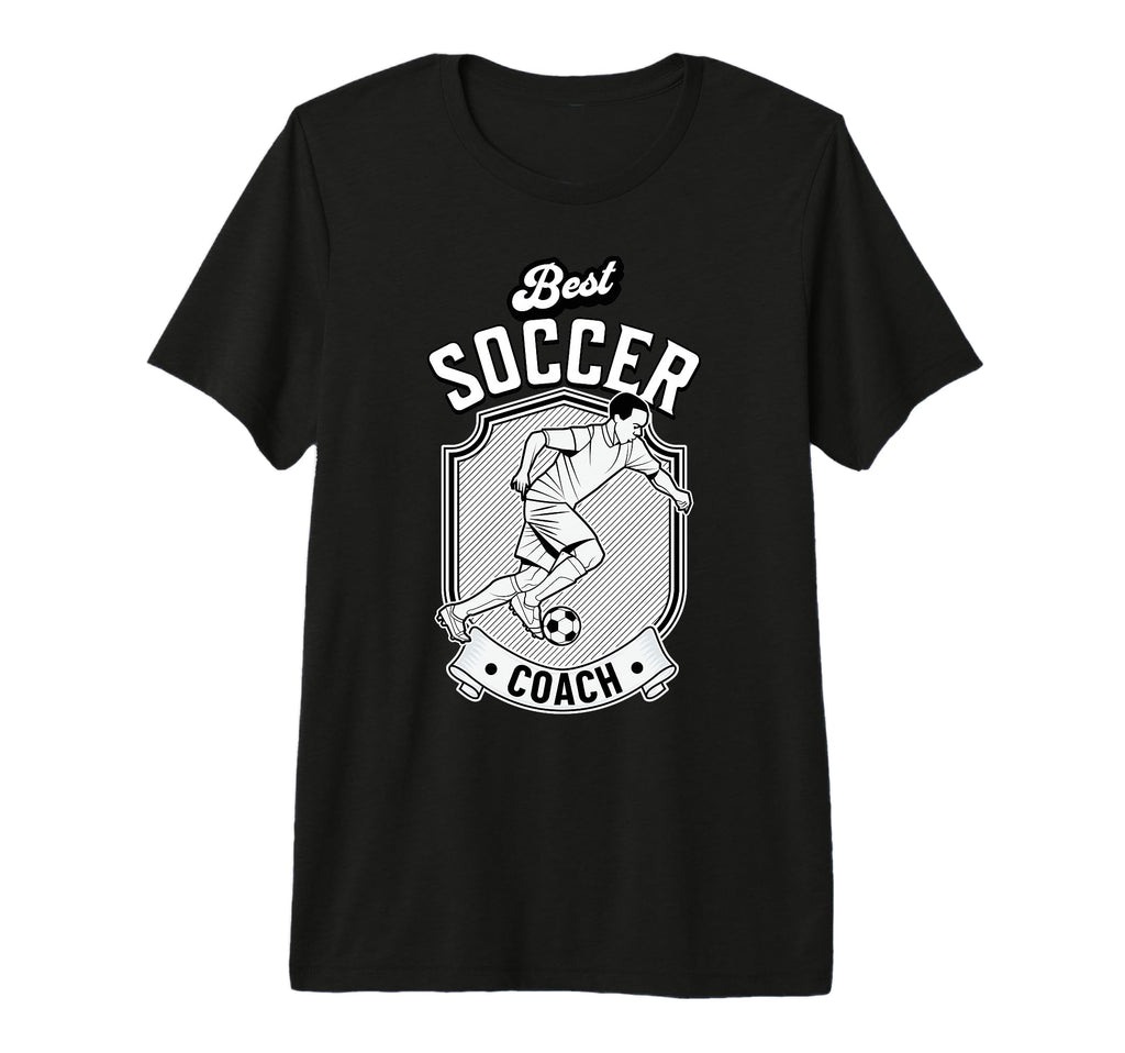 Fun Gift Best Soccer Coach Tri T-Shirt - Casual Everyday Wear Men Women - T-Shirt, Sweatshirt, Hoodie