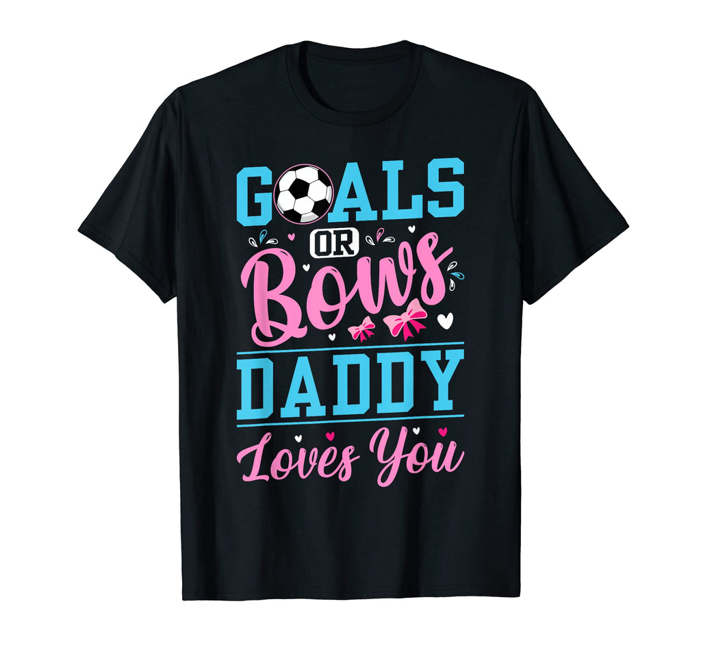 Mens Gender Reveal Dad Soccer Goals T-Shirt - Custom Art Print for Adults - T-Shirt, Sweatshirt, Hoodie