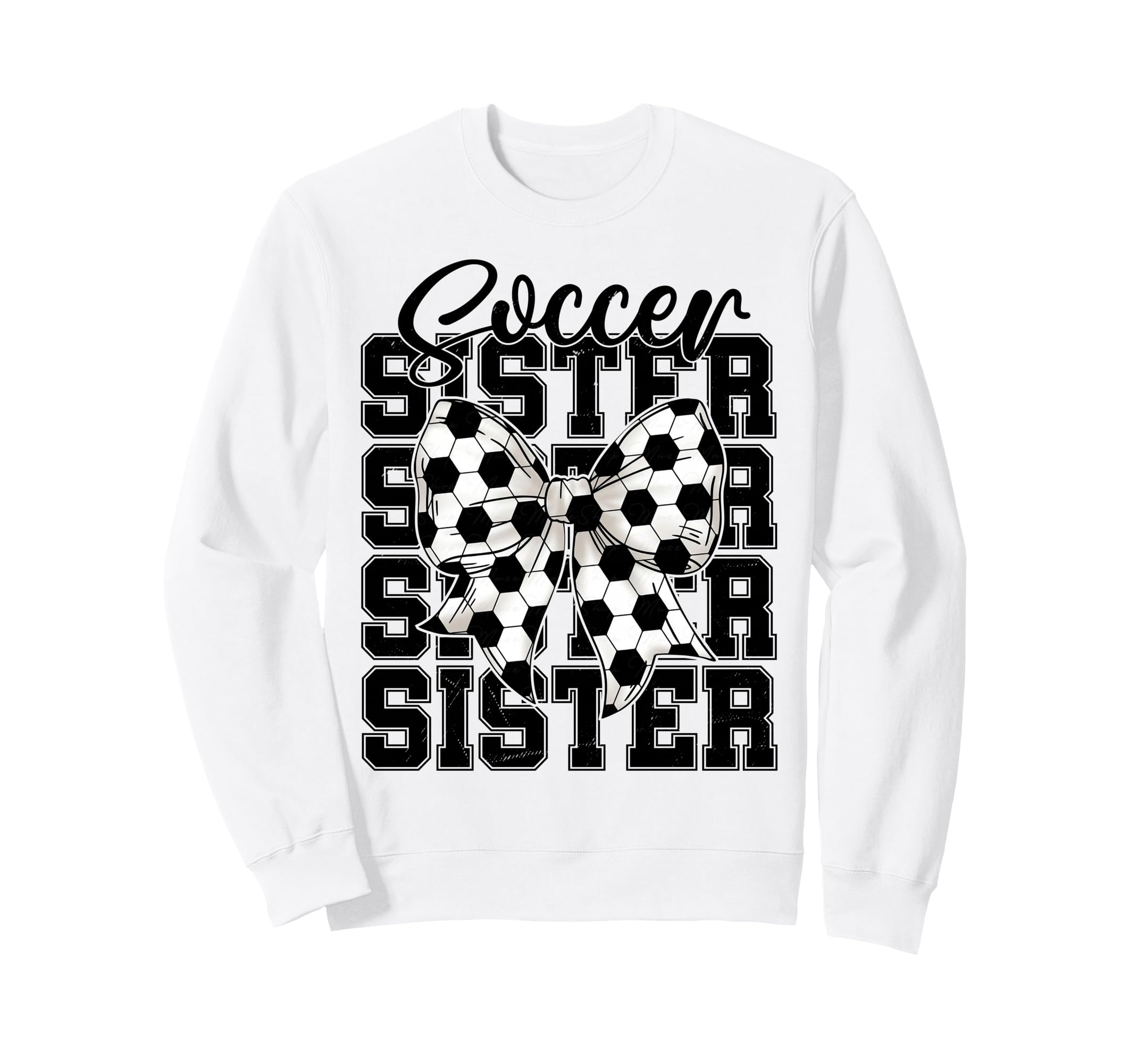 Soccer Sister Coquette Bow Soccer Sweatshirt - Streetwear Style Unisex - T-Shirt, Sweatshirt, Hoodie