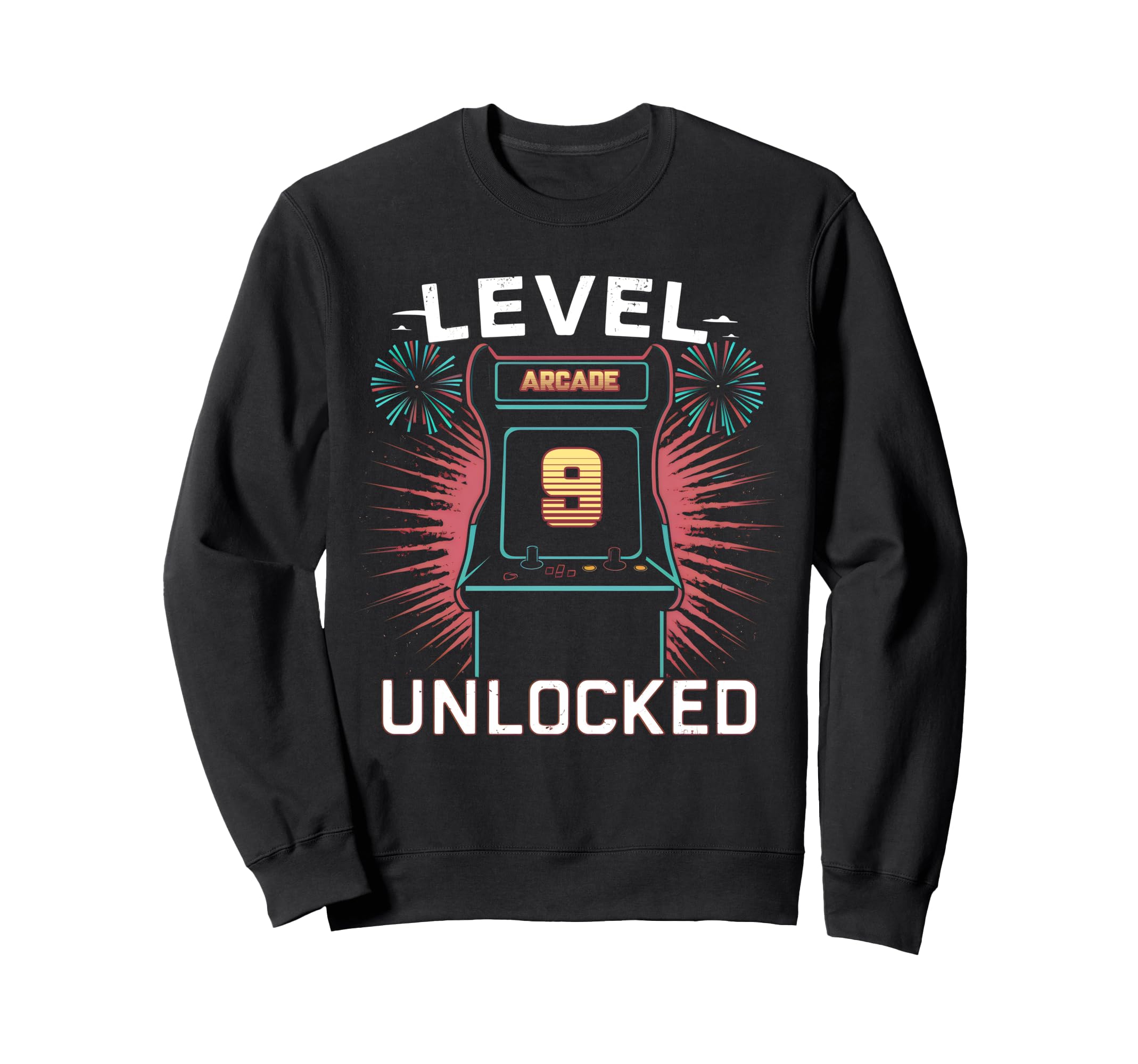 Level 9 Unlocked Video Game Sweatshirt - Casual Everyday Wear for Adults - T-Shirt, Sweatshirt, Hoodie