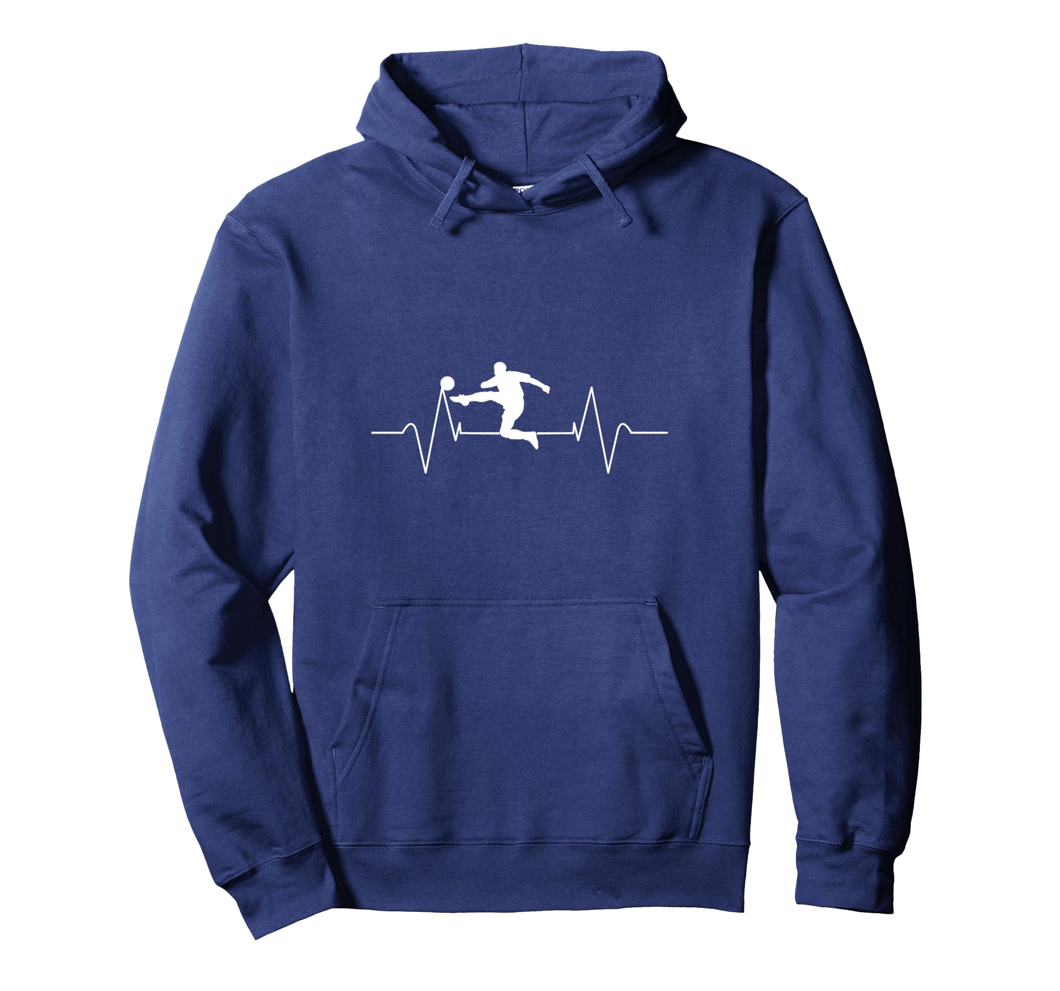 Soccer Heartbeat Soccer Player Gift Hoodie - Minimalist Print Unisex - T-Shirt, Sweatshirt, Hoodie