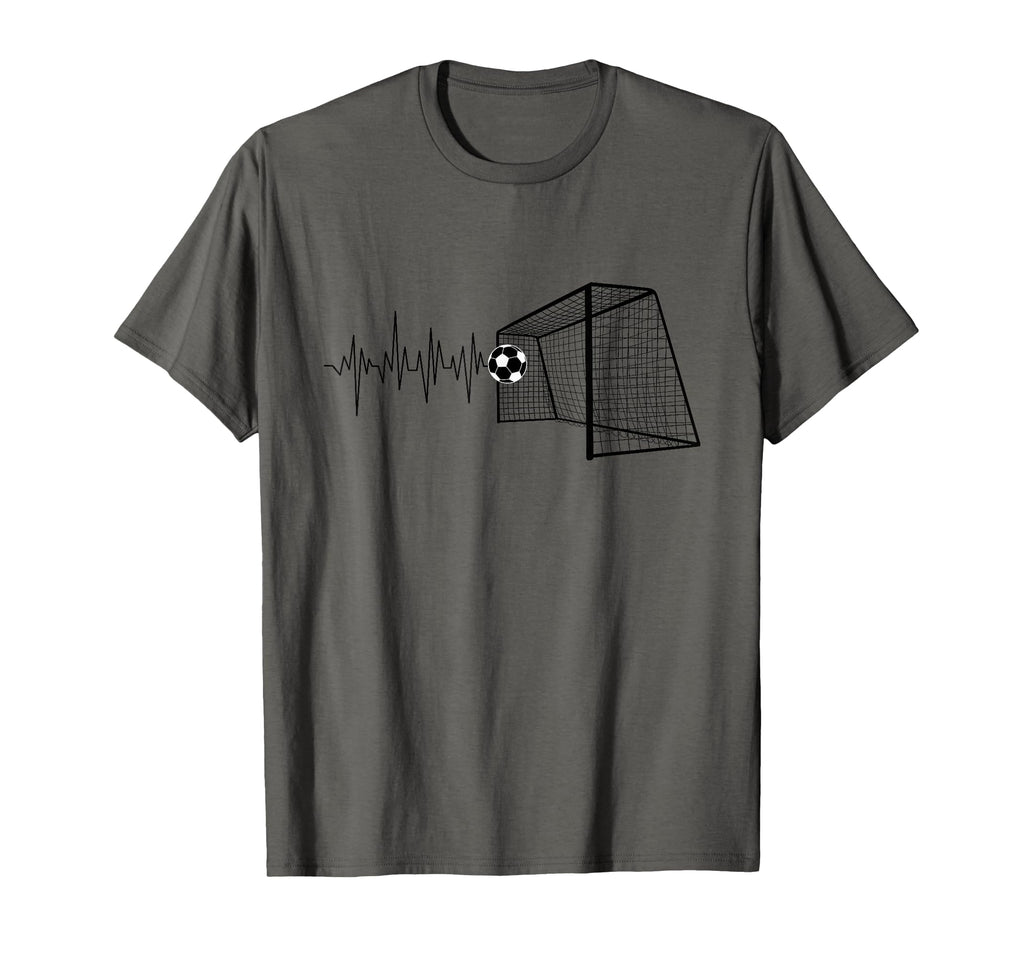 Funny Soccer Heartbeat Ecg Football T-Shirt - Graphic Print for Adults - T-Shirt, Sweatshirt, Hoodie