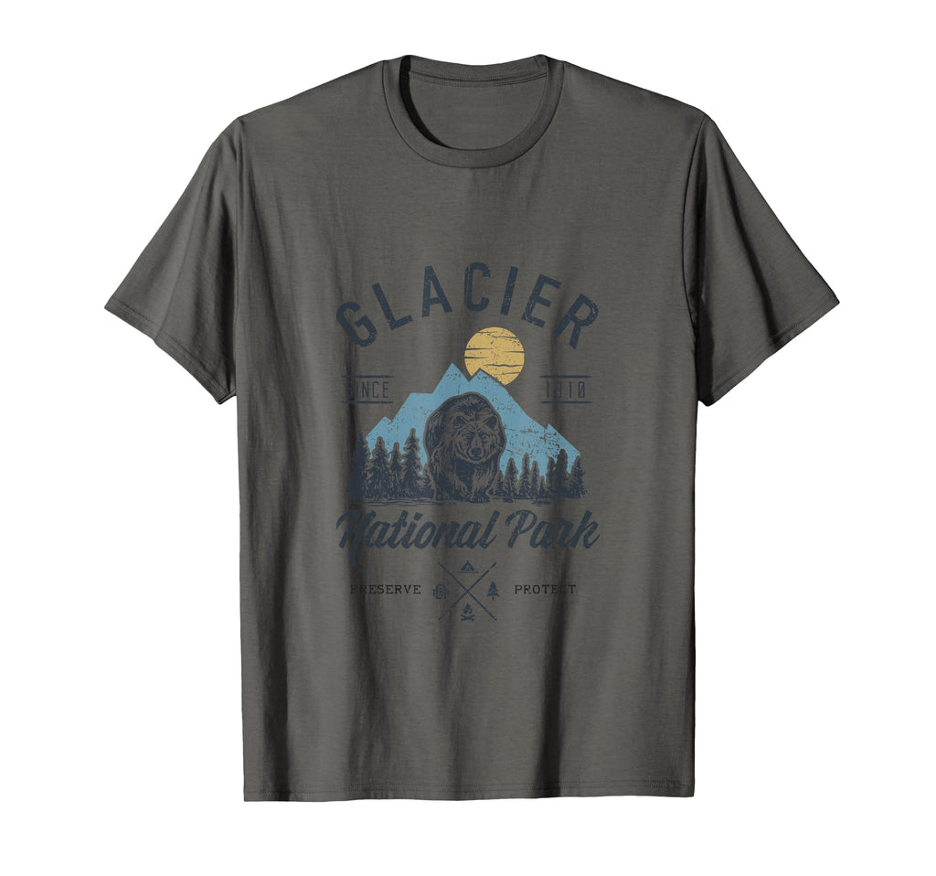 Glacier National Park Novelty Road Trip T-Shirt - Graphic Print for Adults - T-Shirt, Sweatshirt, Hoodie