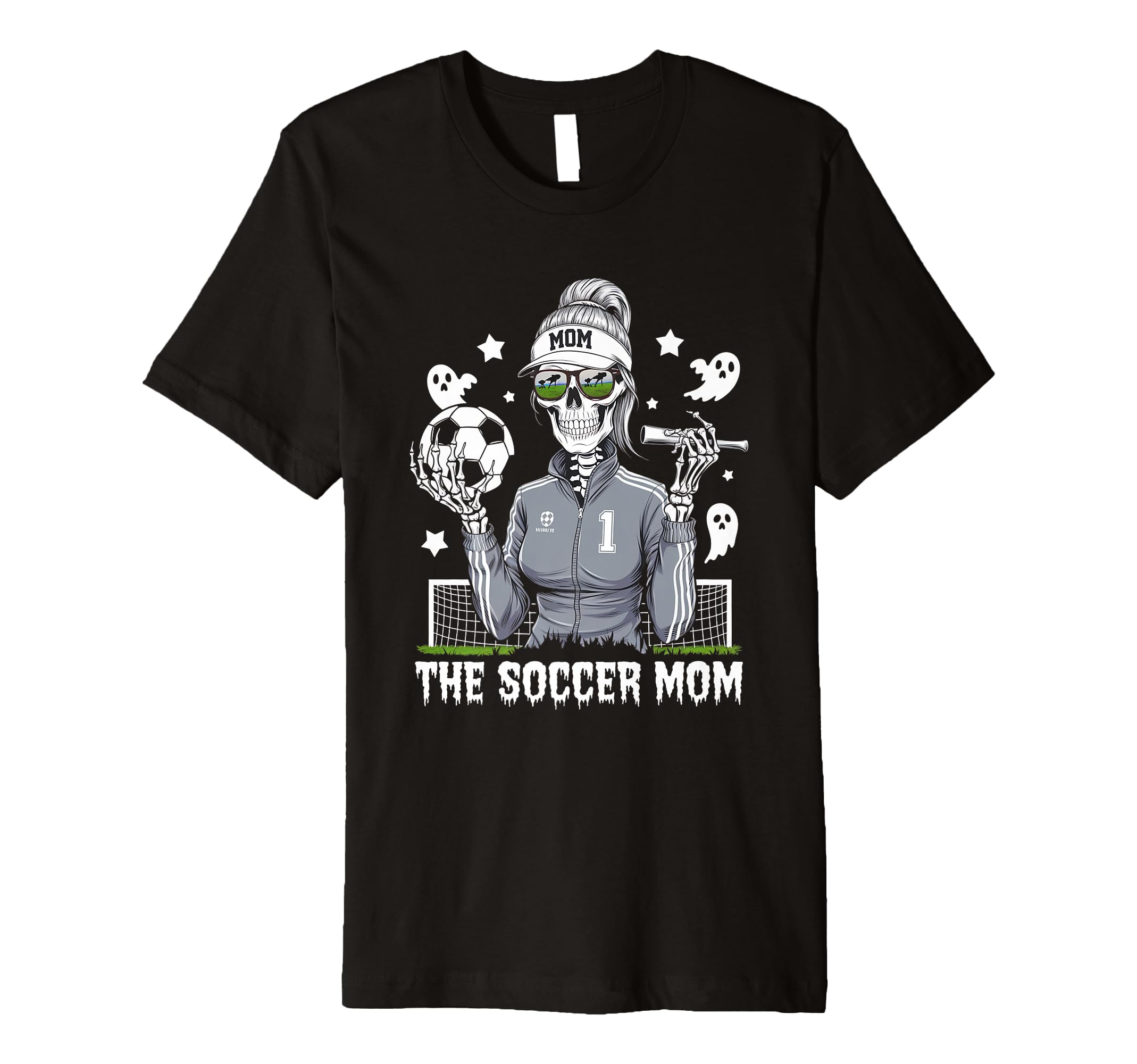 Soccer Mom Skeletton Halloween Soccer Mama T-Shirt - Unique Graphic Unisex - T-Shirt, Sweatshirt, Hoodie