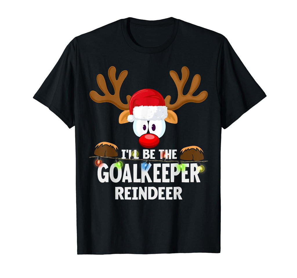 Ill Be Goalkeeper Reindeer T-Shirt - Aesthetic Graphic for Adults - T-Shirt, Sweatshirt, Hoodie