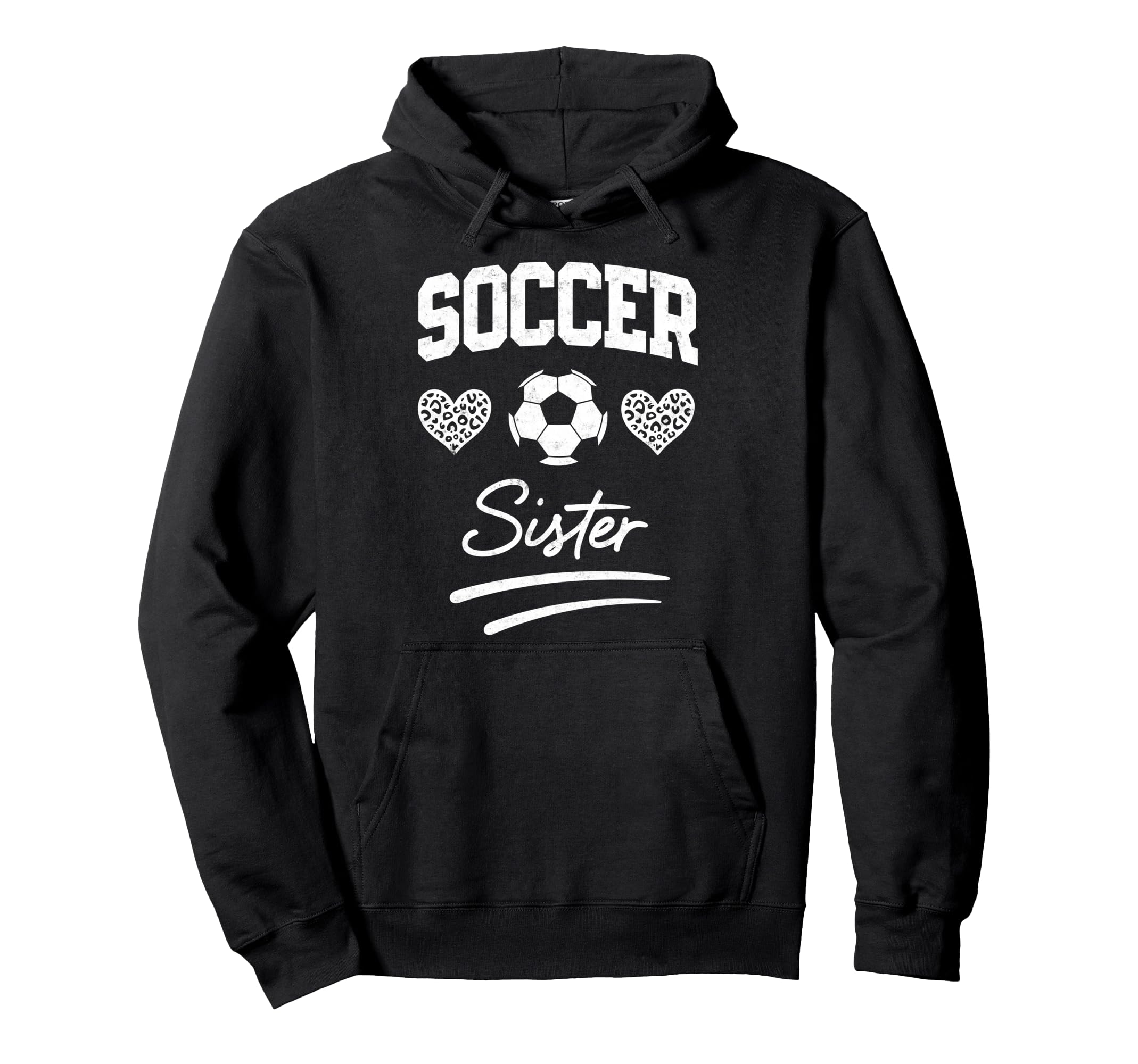Soccer Football Player Sister Fan Soccer Hoodie - Custom Art Print Unisex - T-Shirt, Sweatshirt, Hoodie