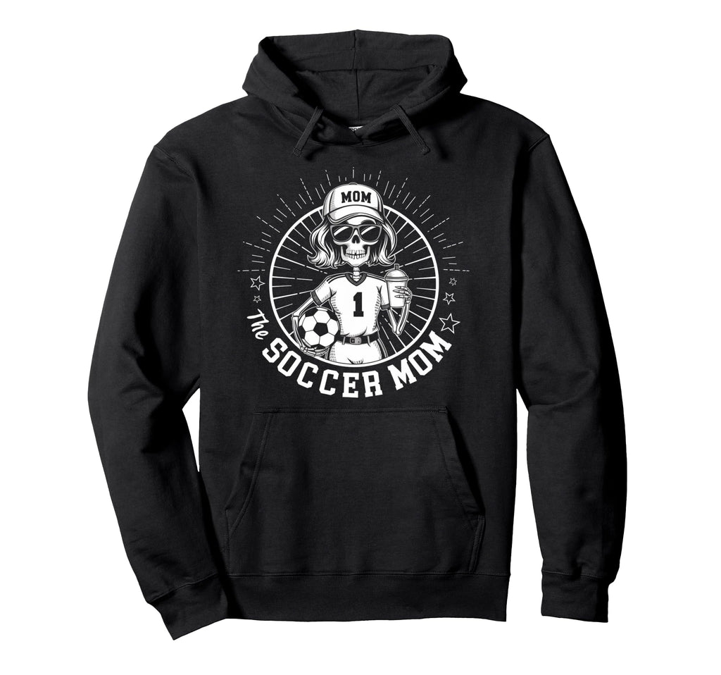 Soccer Mom Skeletton Halloween Soccer Mama Hoodie - Minimalist Print Unisex - T-Shirt, Sweatshirt, Hoodie