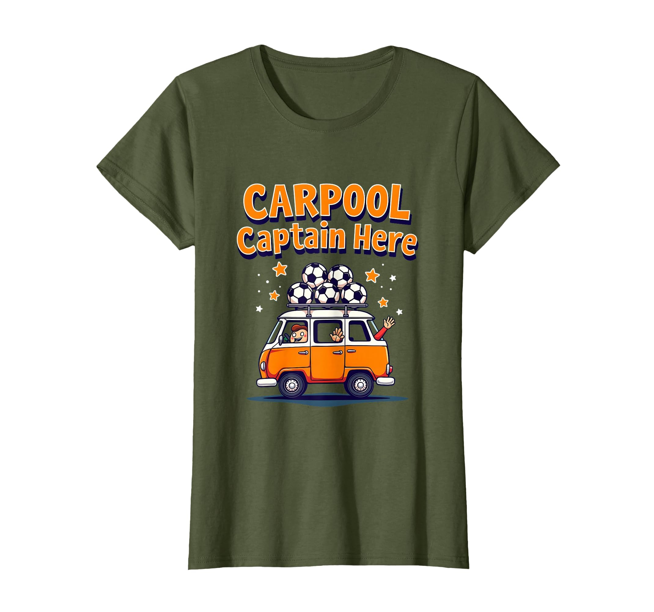 Carpool Captain Soccer Mom T-Shirt - Custom Art Print Unisex - T-Shirt, Sweatshirt, Hoodie