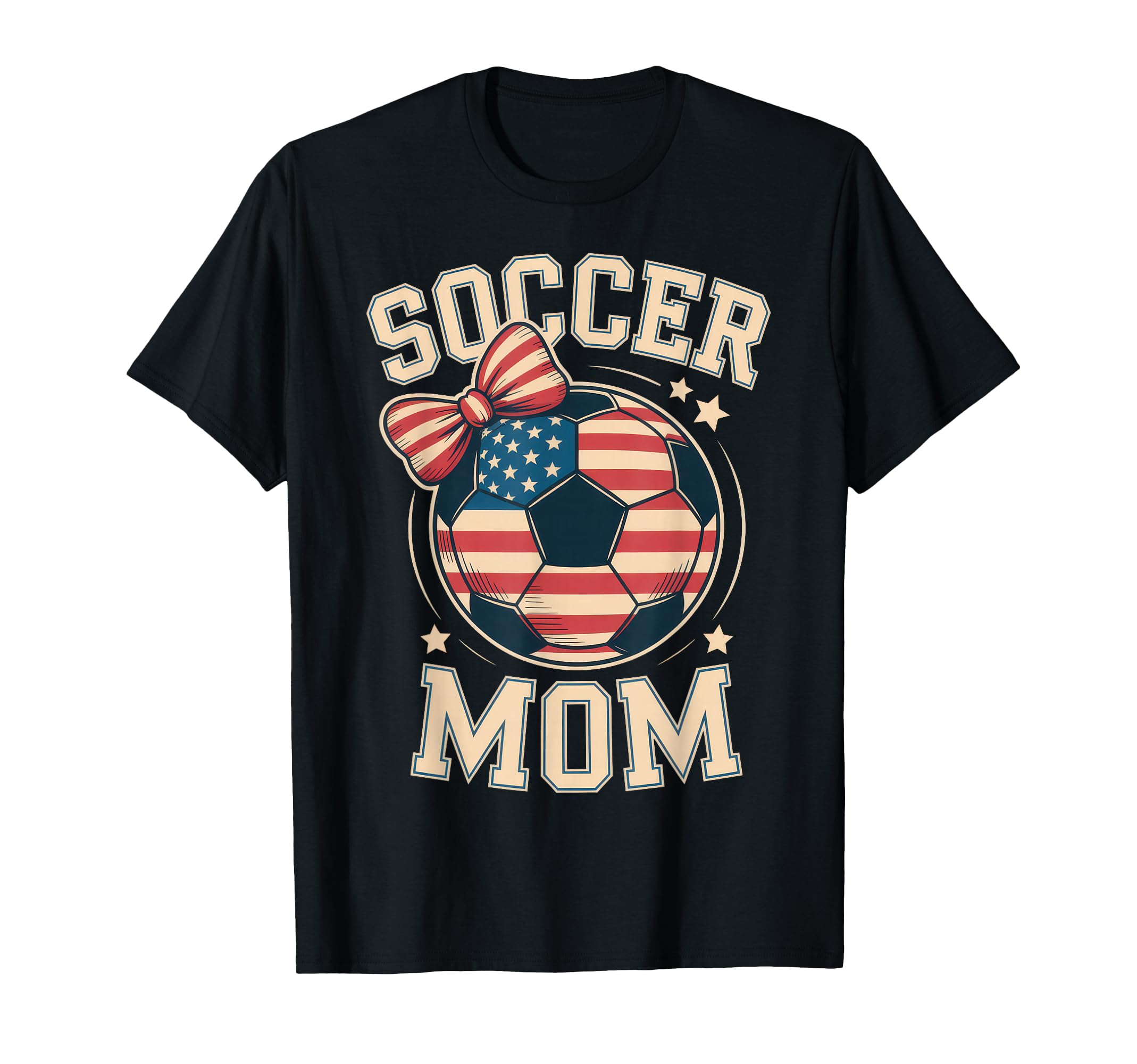 Soccer Mom Coquette Bow Ball Mothers T-Shirt - Novelty Apparel Men Women - T-Shirt, Sweatshirt, Hoodie