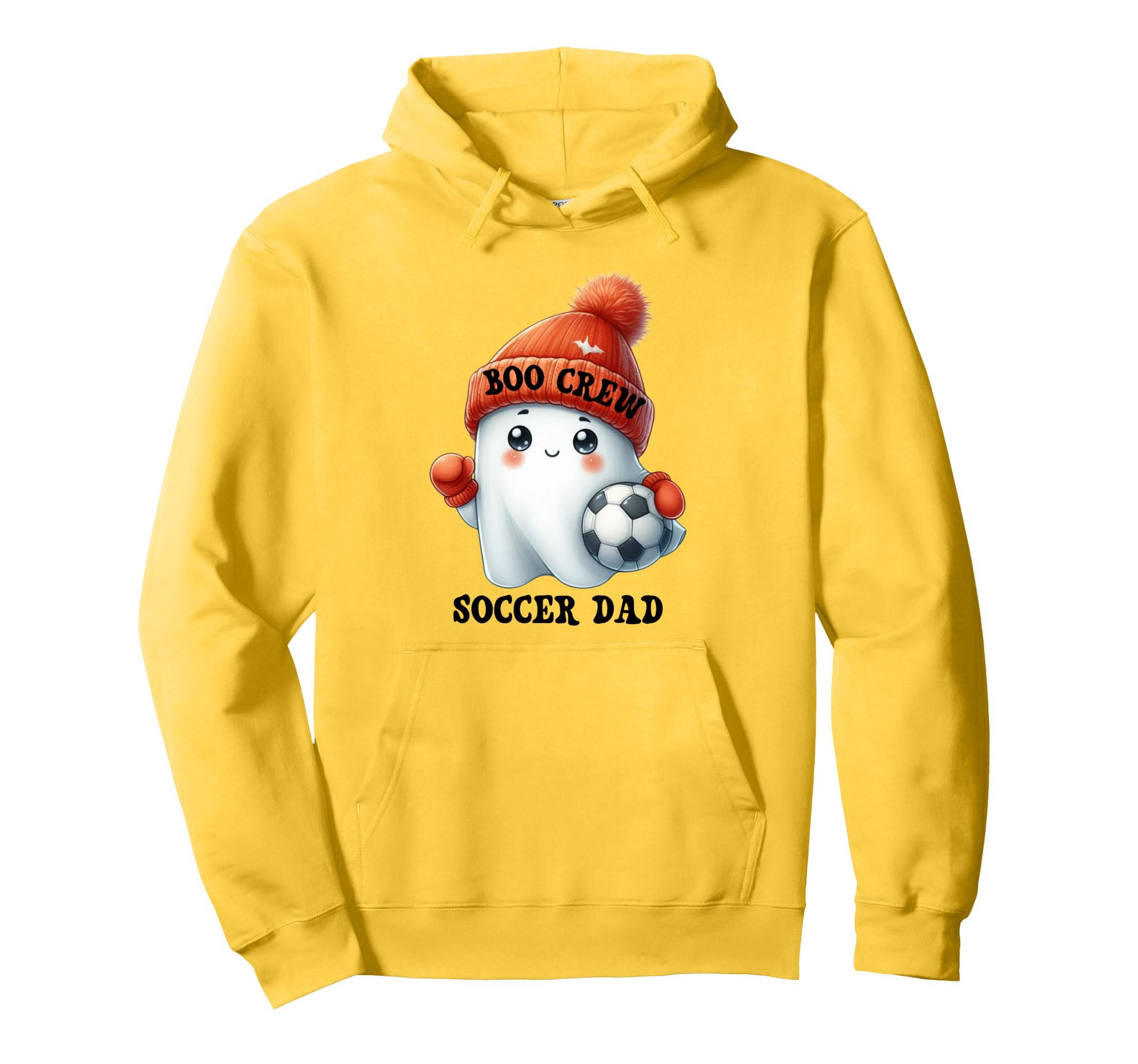 Halloween Soccer Dad Ghost Coffee Boo Hoodie - Trendy Graphic for Adults - T-Shirt, Sweatshirt, Hoodie