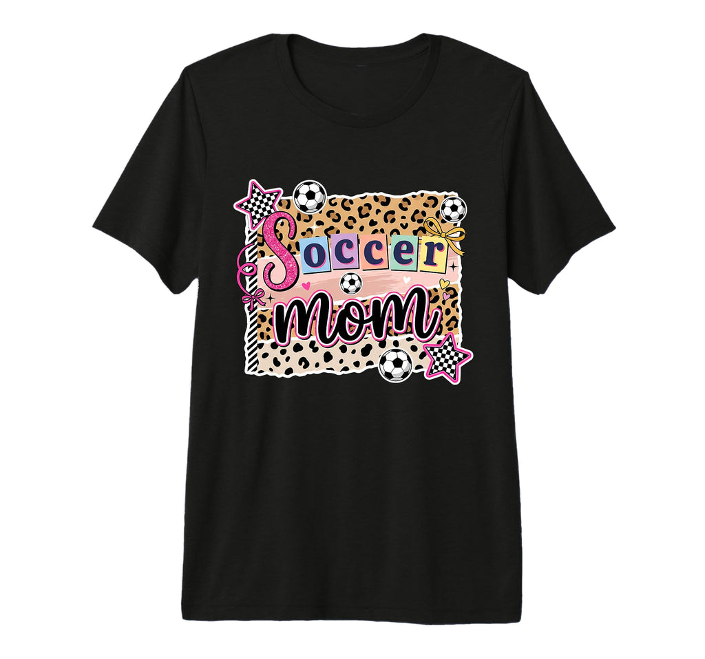 Leopard Soccer Mom Tri Blend T-Shirt - Graphic Print Men Women - T-Shirt, Sweatshirt, Hoodie