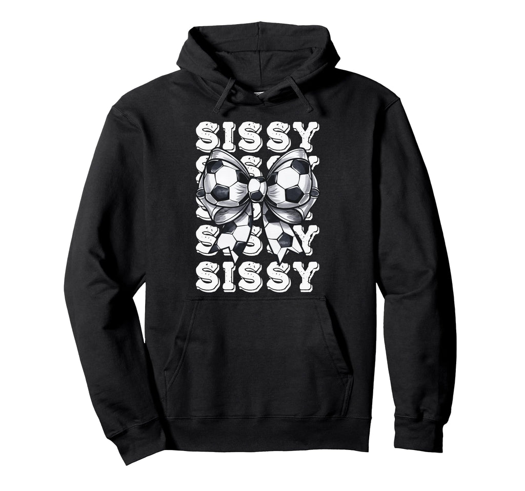 Coquette Soccer Sissy Matching Family Bow Hoodie - Aesthetic Graphic Unisex - T-Shirt, Sweatshirt, Hoodie