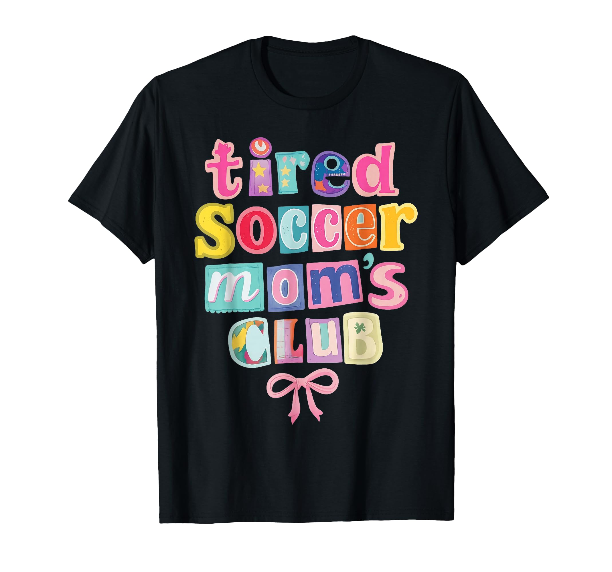 Tired Soccer Moms Club Coquette T-Shirt - Unique Graphic for Adults - T-Shirt, Sweatshirt, Hoodie