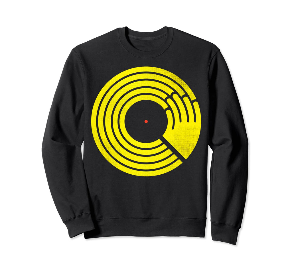 Hip Hop Rap Vinyl Dj Old School Sweatshirt - Graphic Print for Adults - T-Shirt, Sweatshirt, Hoodie