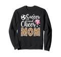 Soccer And Cheer Mom Leopard Sweatshirt - Custom Art Print for Adults - T-Shirt, Sweatshirt, Hoodie