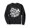Soccer Player Mother And Sweatshirt - Minimalist Print for Adults - T-Shirt, Sweatshirt, Hoodie