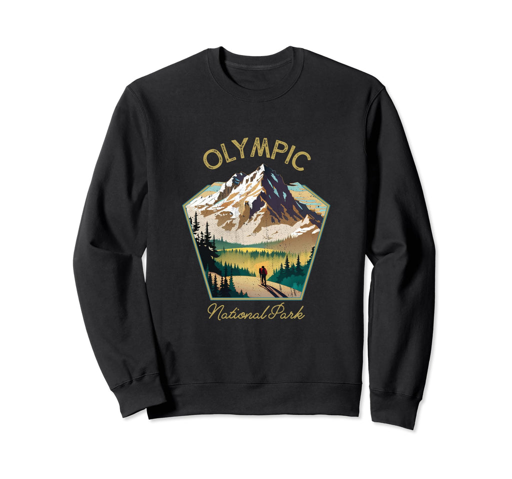 Olympic National Park Souvenir Sweatshirt - Fun Novelty Design for Adults - T-Shirt, Sweatshirt, Hoodie