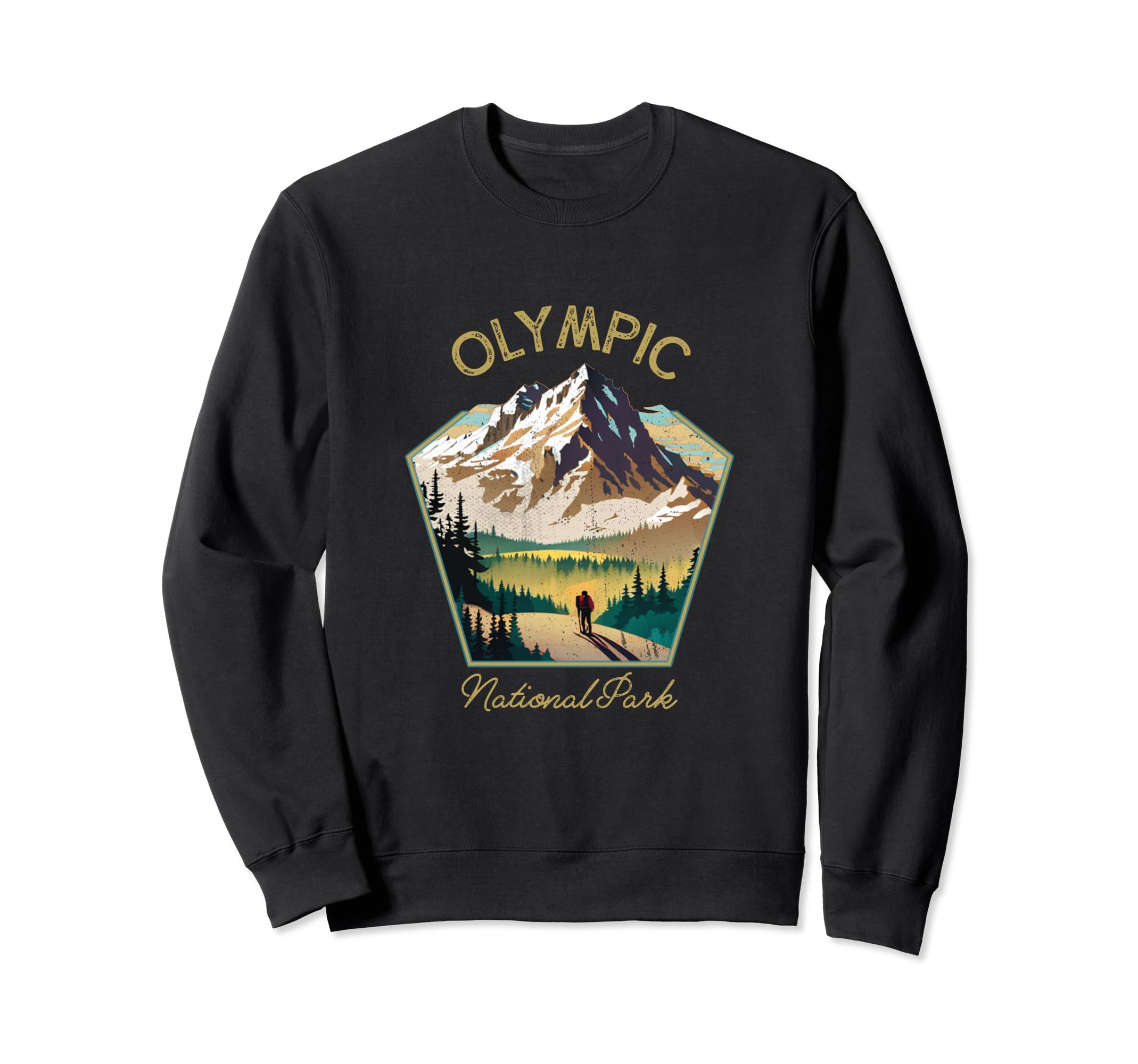 Olympic National Park Souvenir Sweatshirt - Fun Novelty Design for Adults - T-Shirt, Sweatshirt, Hoodie