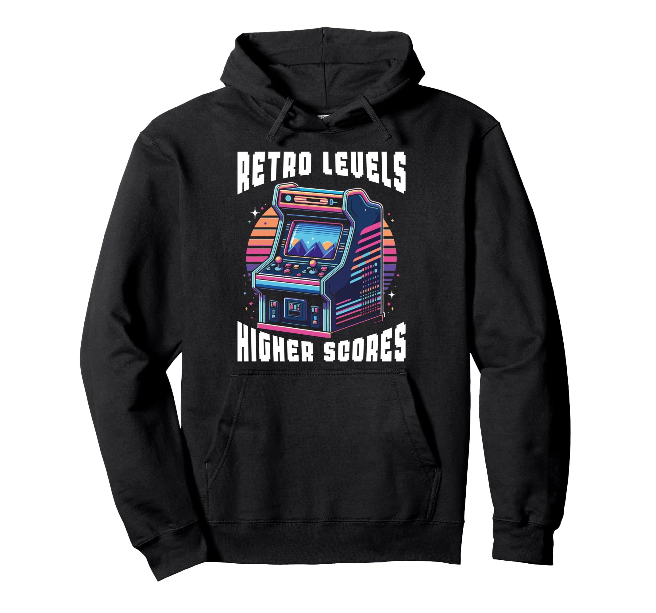 80S Arcade Nostalgia Pixel Art Hoodie - Casual Everyday Wear Men Women - T-Shirt, Sweatshirt, Hoodie