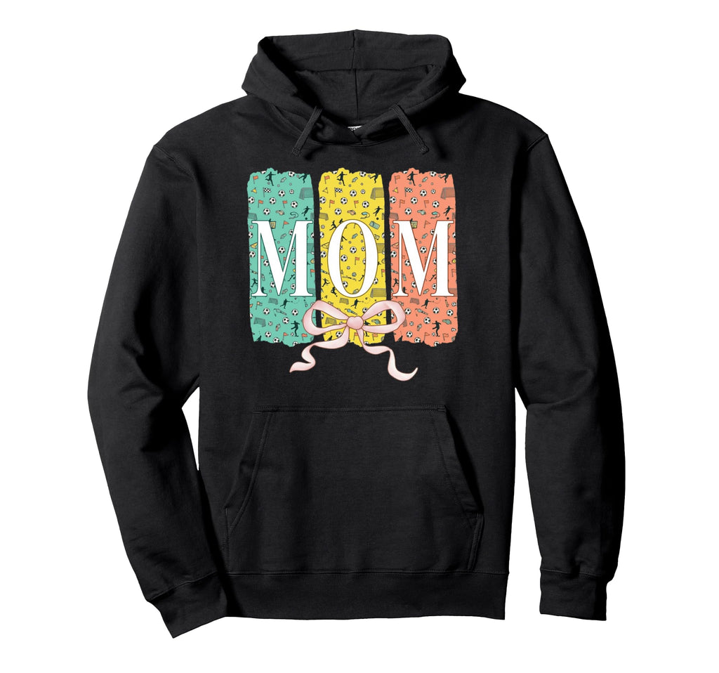 Soccer Mom Coquette Bow Soccer Ball Hoodie - Fun Novelty Design Unisex - T-Shirt, Sweatshirt, Hoodie