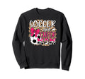 Soccer And Cheer Mom Leopard Sweatshirt - Trendy Graphic Men Women - T-Shirt, Sweatshirt, Hoodie