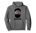 Soccer Football Dad Messy Hair Hoodie - Fun Novelty Design for Adults - T-Shirt, Sweatshirt, Hoodie