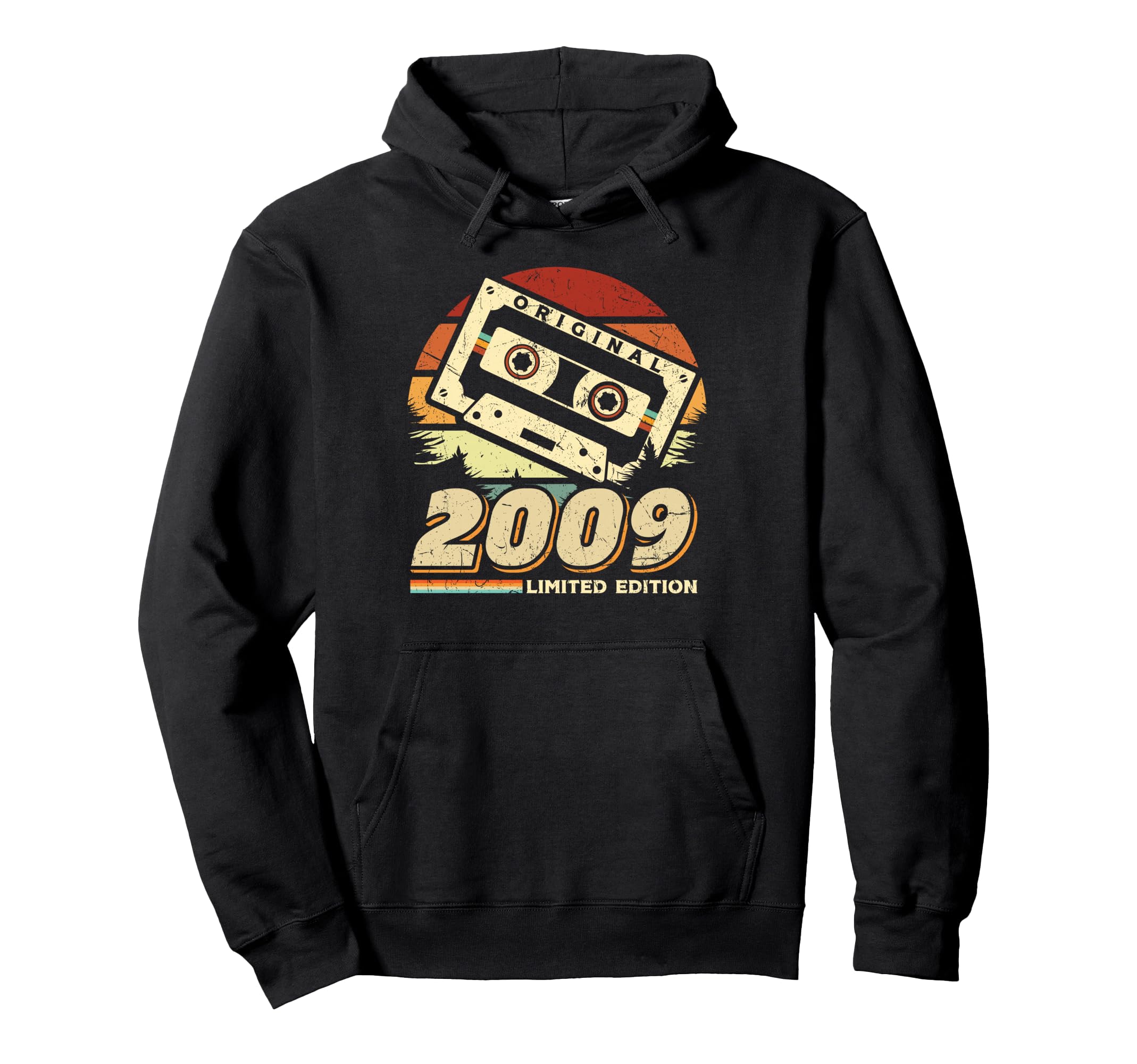 2009 Cassette Tape 17Th Birthday Hoodie - Trendy Graphic for Adults - T-Shirt, Sweatshirt, Hoodie