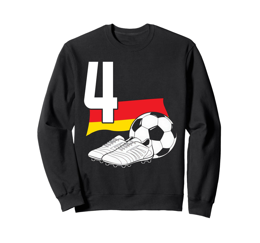4 Soccer Birthday Gift Soccer Fan Sweatshirt - Minimalist Print Men Women - T-Shirt, Sweatshirt, Hoodie