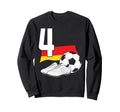 4 Soccer Birthday Gift Soccer Fan Sweatshirt - Minimalist Print Men Women - T-Shirt, Sweatshirt, Hoodie