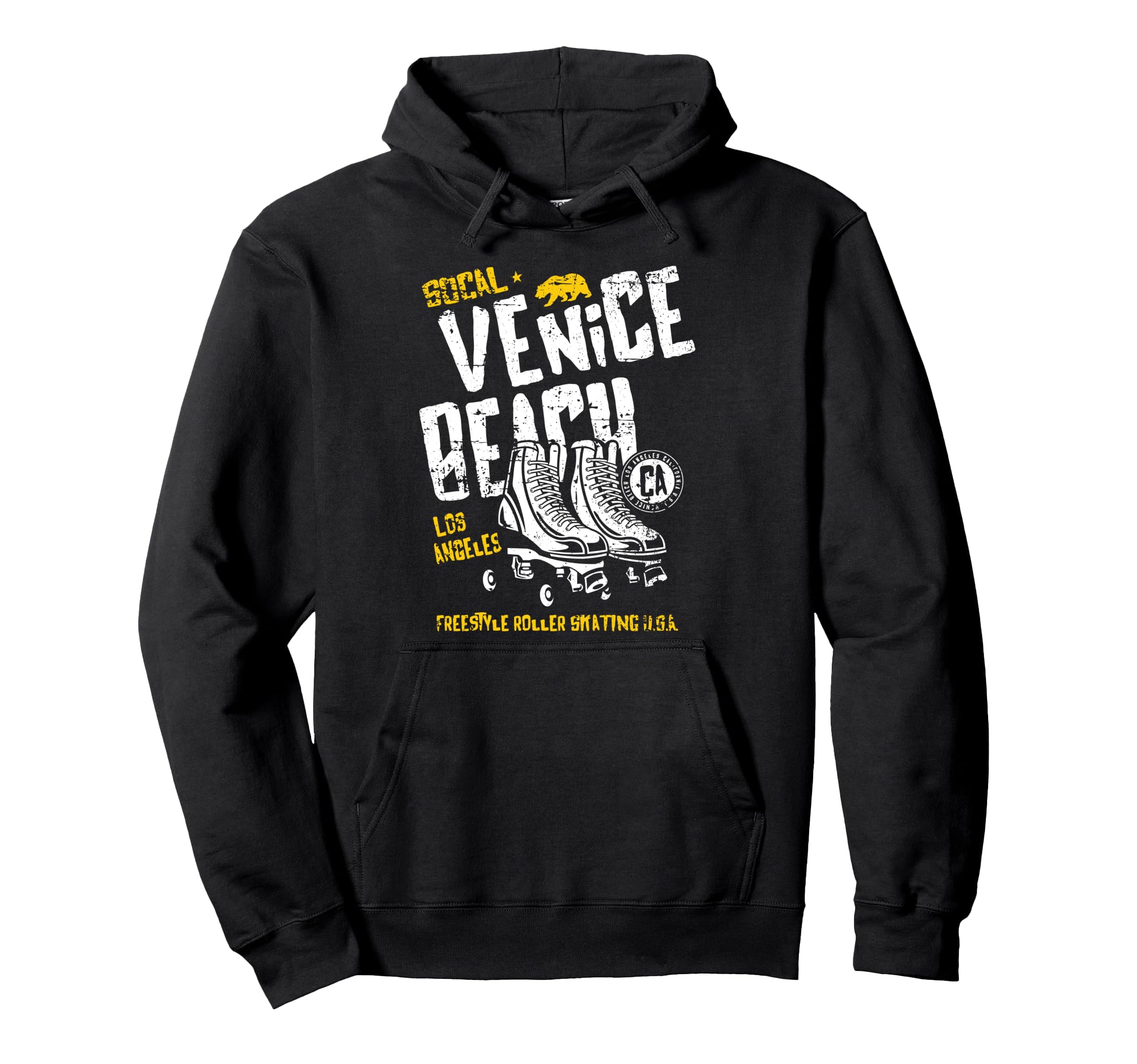 Venice Beach California Roller Skate Hoodie - Custom Art Print Unisex - T-Shirt, Sweatshirt, Hoodie
