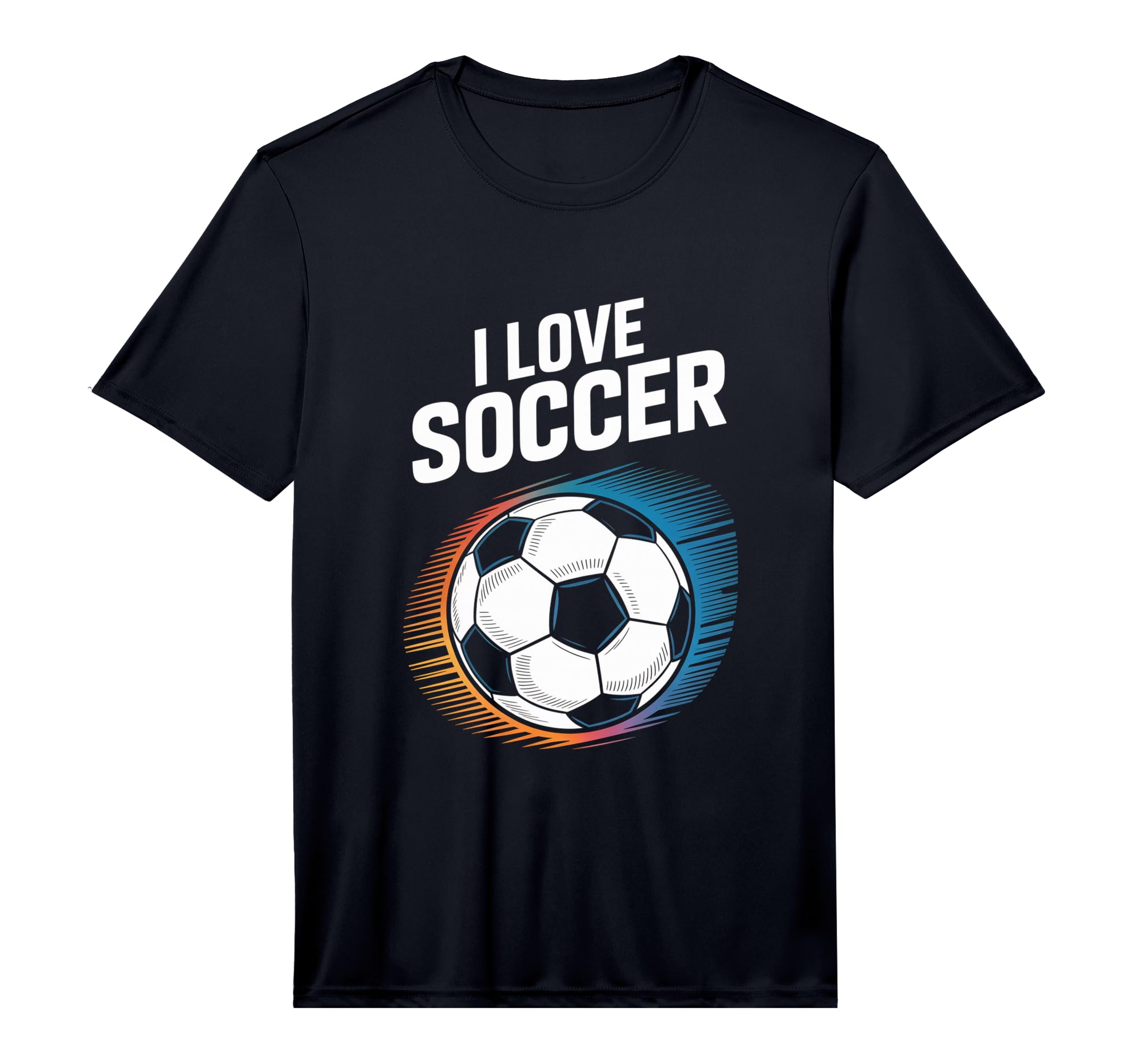 Mens I Love Soccer Vibrant Football T-Shirt - Unique Graphic Men Women - T-Shirt, Sweatshirt, Hoodie