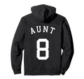 Aunt Team Uniform No 8 Soccer Basketball Hoodie - Aesthetic Graphic Unisex - T-Shirt, Sweatshirt, Hoodie