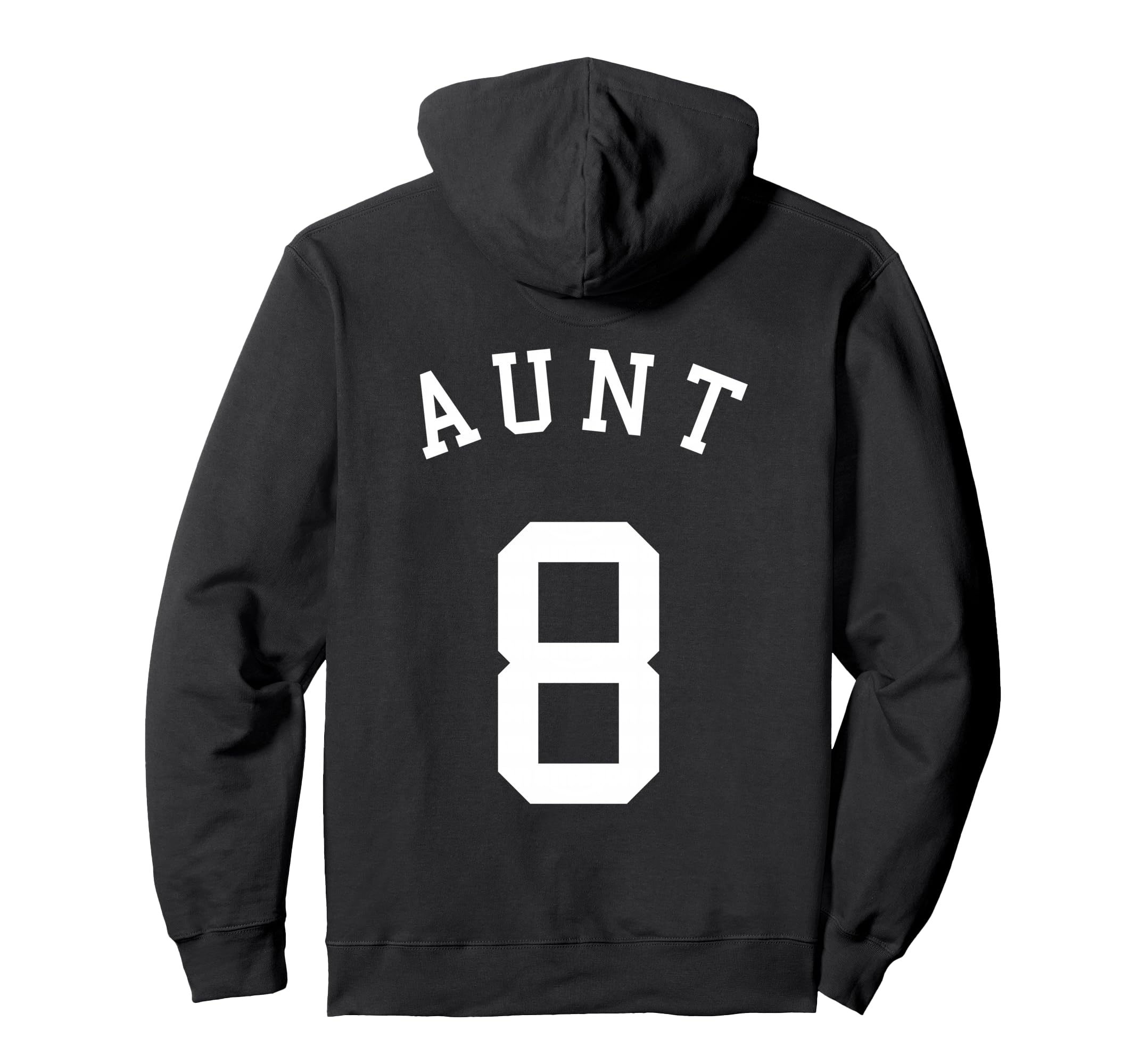 Aunt Team Uniform No 8 Soccer Basketball Hoodie - Aesthetic Graphic Unisex - T-Shirt, Sweatshirt, Hoodie