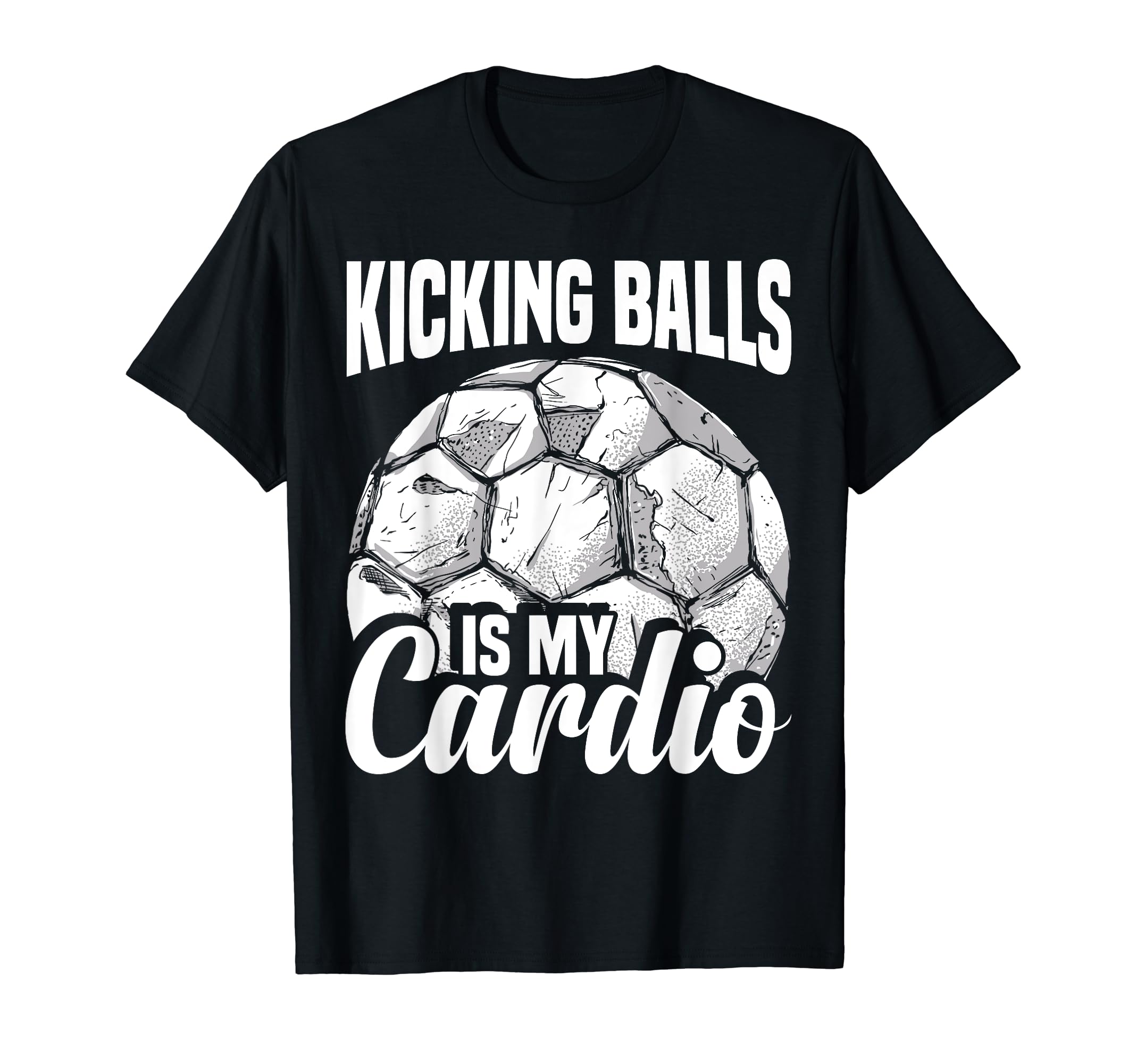 Soccer Player Kicking Balls Soccer T-Shirt - Fun Novelty Design Unisex - T-Shirt, Sweatshirt, Hoodie