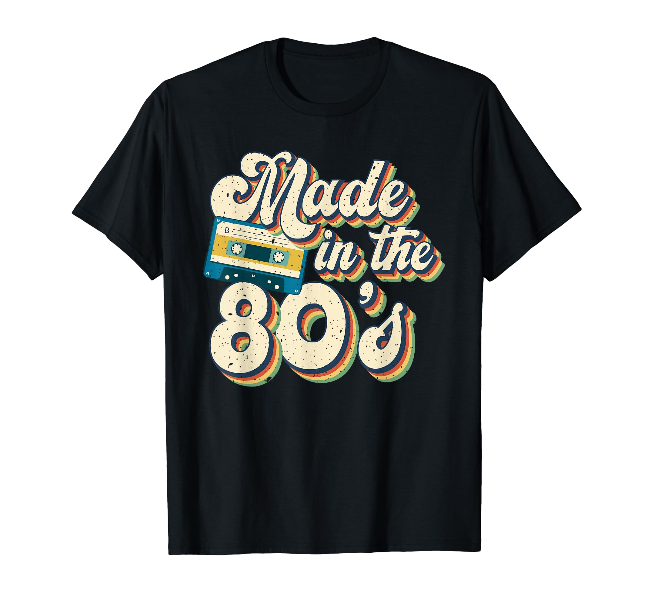 80S Eighties Cassette Tape Boombox T-Shirt - Minimalist Print Unisex - T-Shirt, Sweatshirt, Hoodie