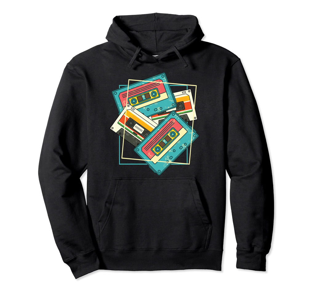 Tape Music Lover Eighties Mixtape Hoodie - Fun Novelty Design for Adults - T-Shirt, Sweatshirt, Hoodie