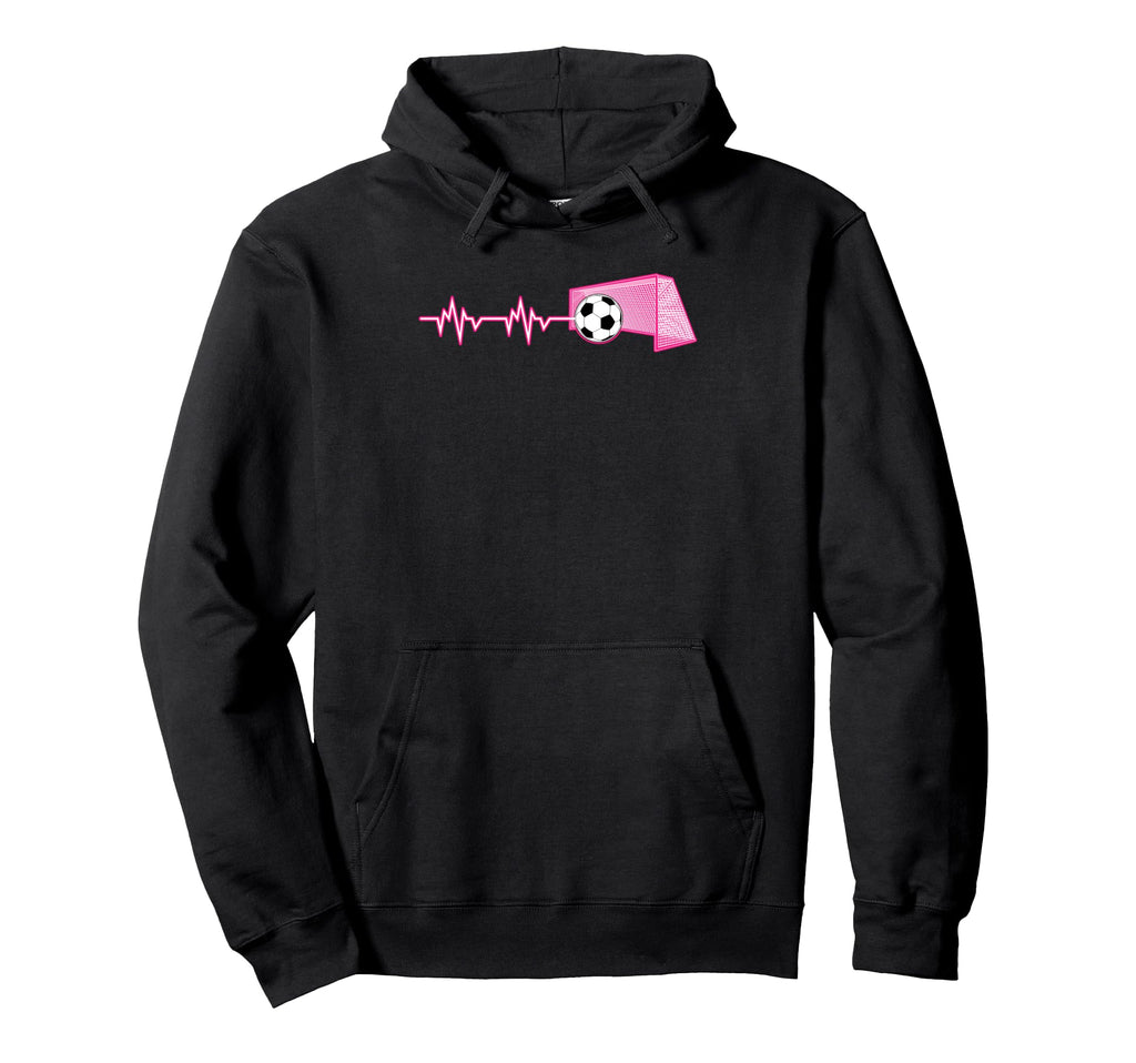 Heartbeat Football Soccer Goalie Soccer Hoodie - Novelty Apparel Men Women - T-Shirt, Sweatshirt, Hoodie