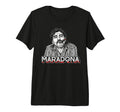 Diego Maradona Cigar Soccer Icon Tri T-Shirt - Custom Art Print Unisex - T-Shirt, Sweatshirt, Hoodie
