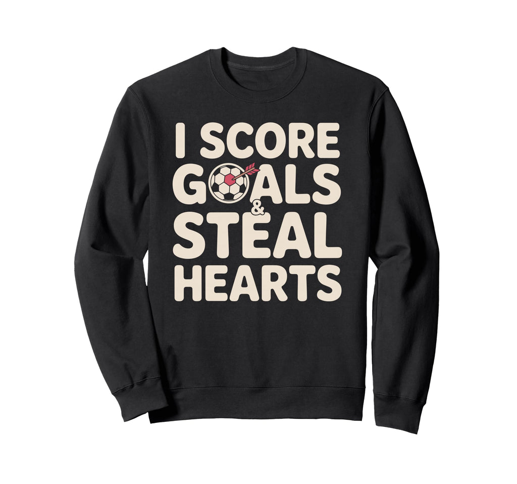 Soccer Score Goals Football Sweatshirt - Graphic Print for Adults - T-Shirt, Sweatshirt, Hoodie