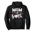 Mom Both Heart Soccer Baseball Sports Hoodie - Aesthetic Graphic Unisex - T-Shirt, Sweatshirt, Hoodie