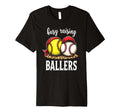 Excited Busy Raising Ballers Athlete T-Shirt - Unique Graphic Men Women - T-Shirt, Sweatshirt, Hoodie