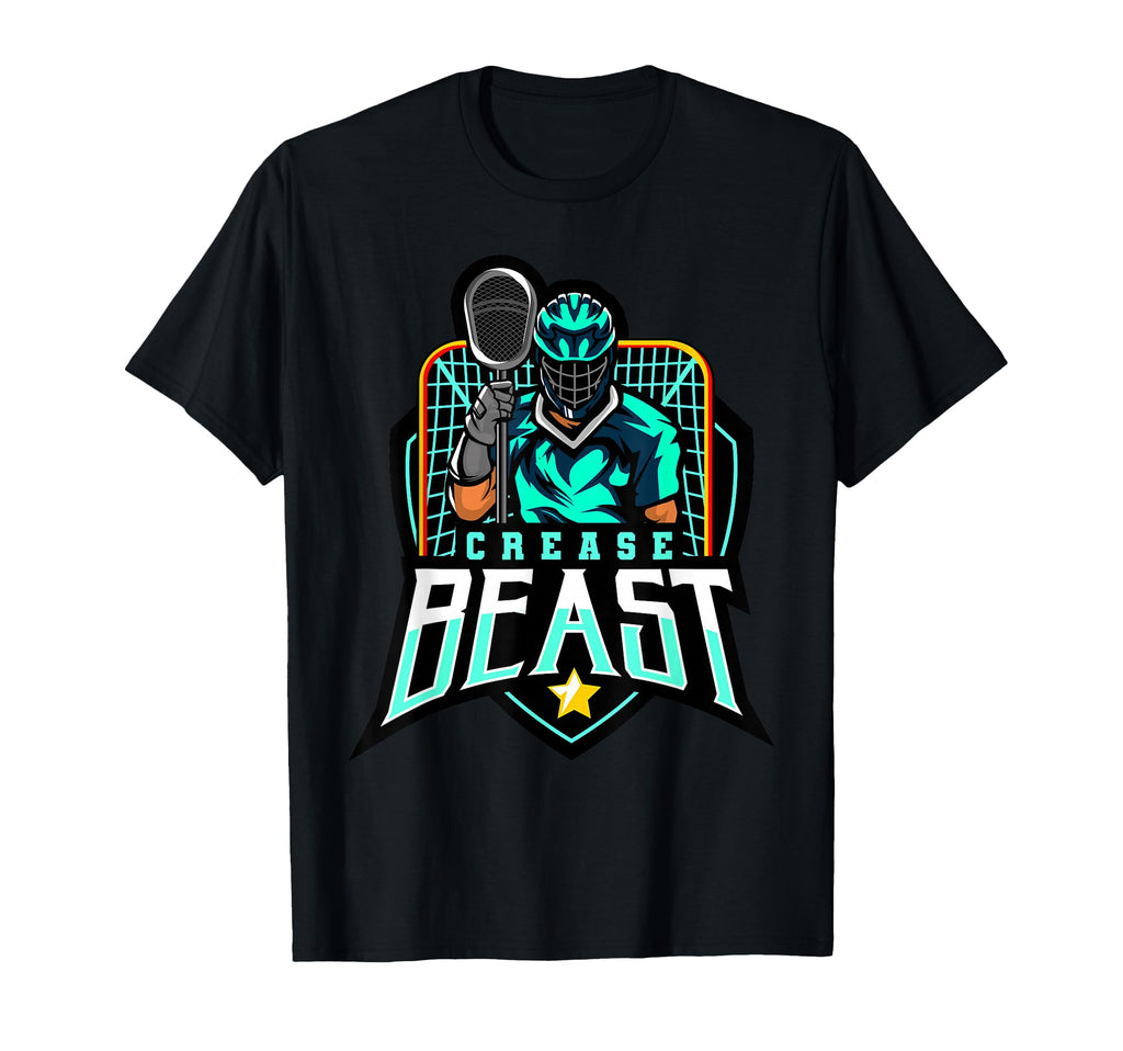 Crease Beast Lacrosse Goalkeeper T-Shirt - Unique Graphic Men Women - T-Shirt, Sweatshirt, Hoodie