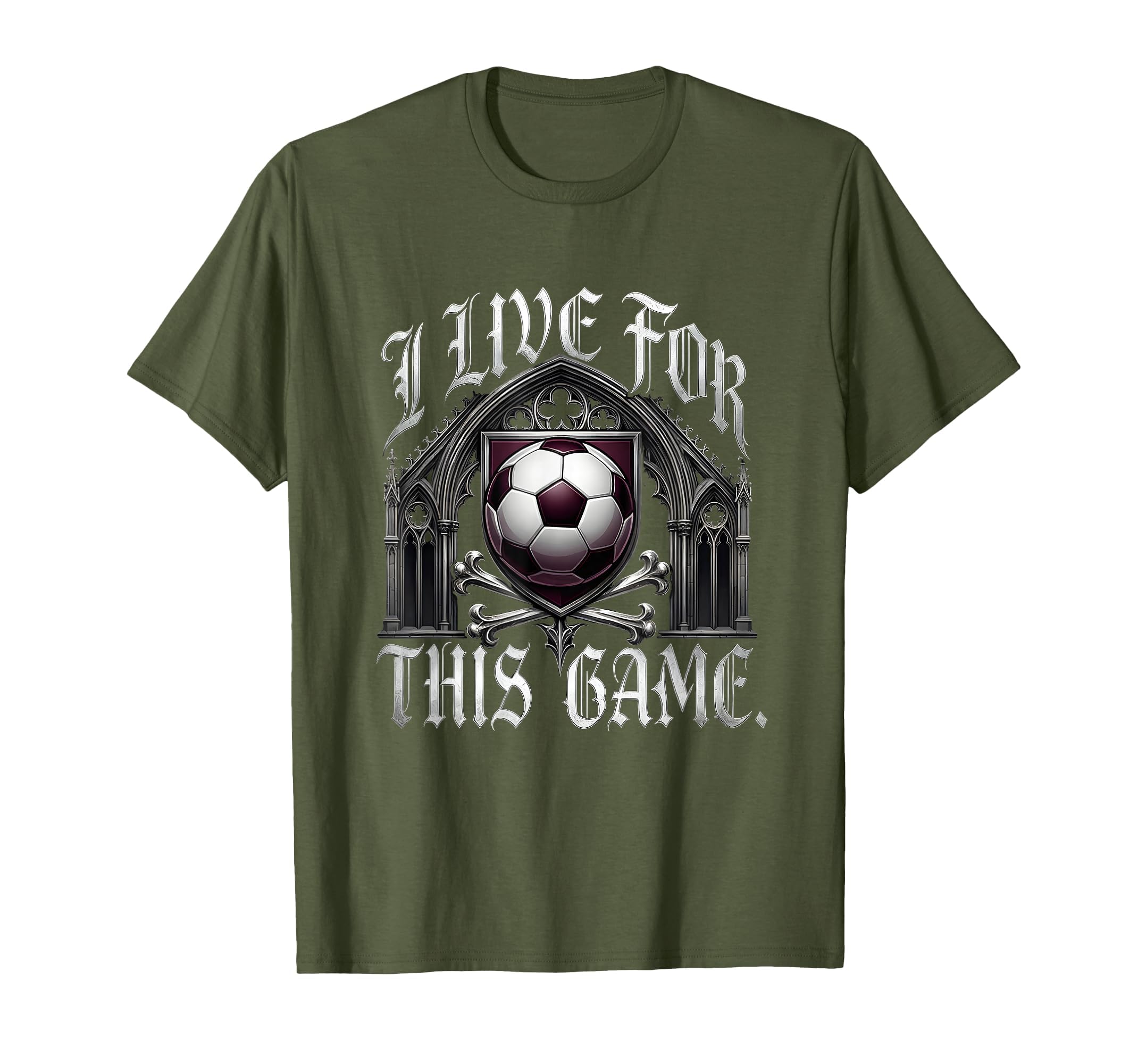I Live This Game Soccer Fan T-Shirt - Custom Art Print Men Women - T-Shirt, Sweatshirt, Hoodie