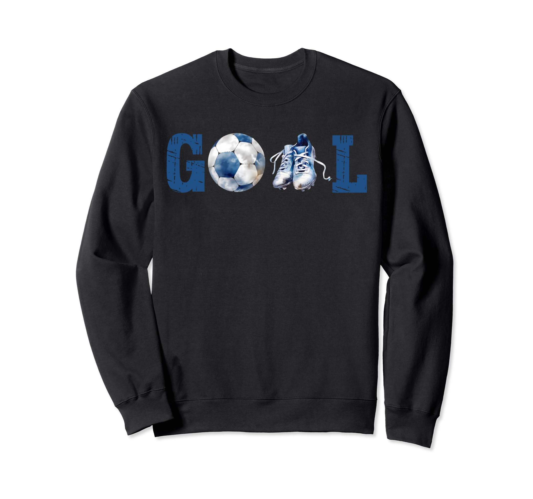 Goal Soccer Ball And Shoe Soccer Sweatshirt - Aesthetic Graphic Men Women - T-Shirt, Sweatshirt, Hoodie