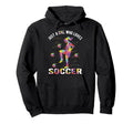 Just Who Loves Soccer Hoodie - Novelty Apparel for Adults - T-Shirt, Sweatshirt, Hoodie