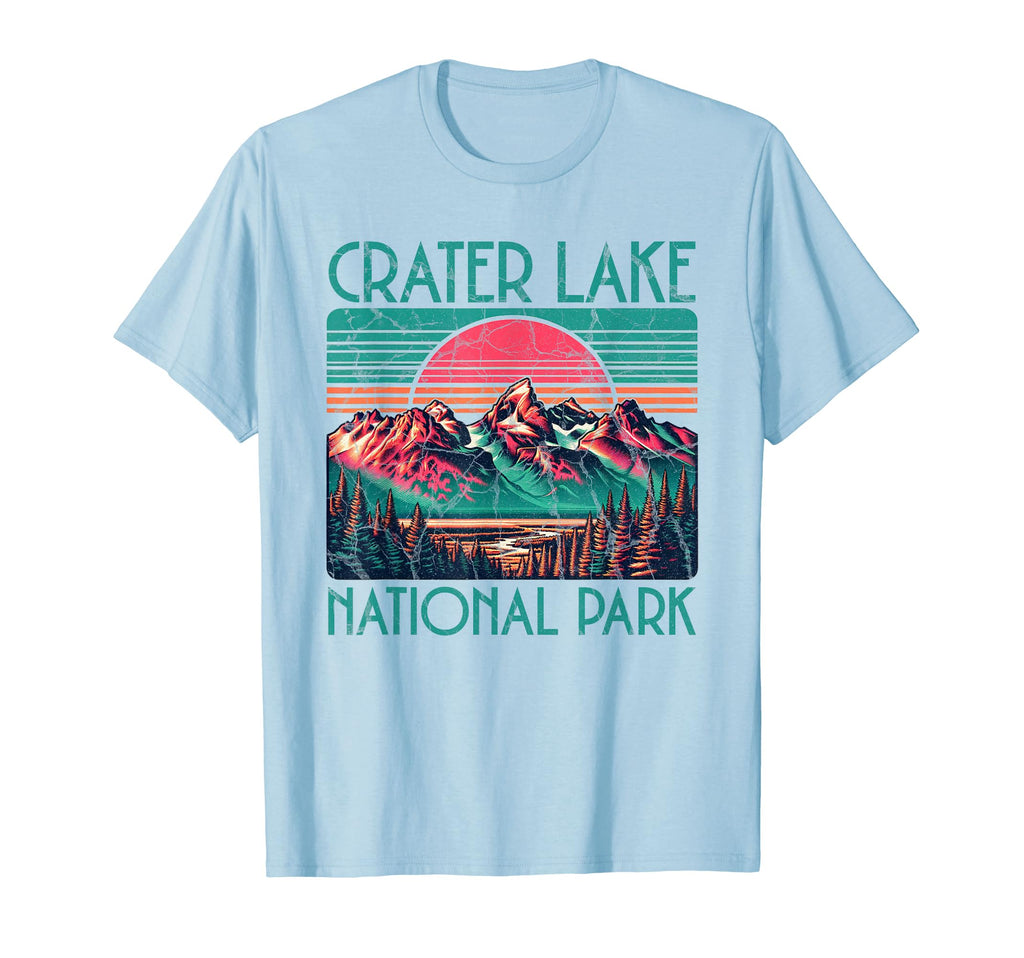 Crater Lake National Park Oregon Sweatshirt - Minimalist Print Men Women - T-Shirt, Sweatshirt, Hoodie