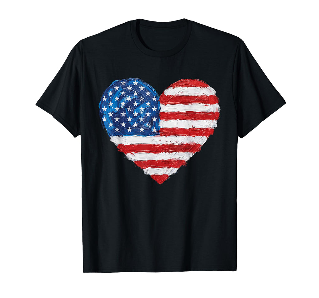 Usa Heart Supporter Flag Soccer T-Shirt - Unique Graphic Men Women - T-Shirt, Sweatshirt, Hoodie