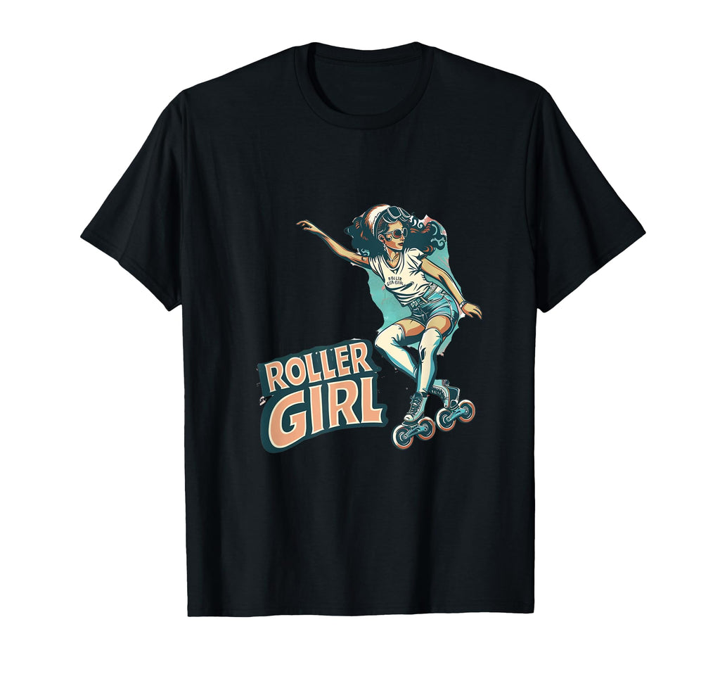 Funny Roller Skating Skate T-Shirt - Minimalist Print Men Women - T-Shirt, Sweatshirt, Hoodie