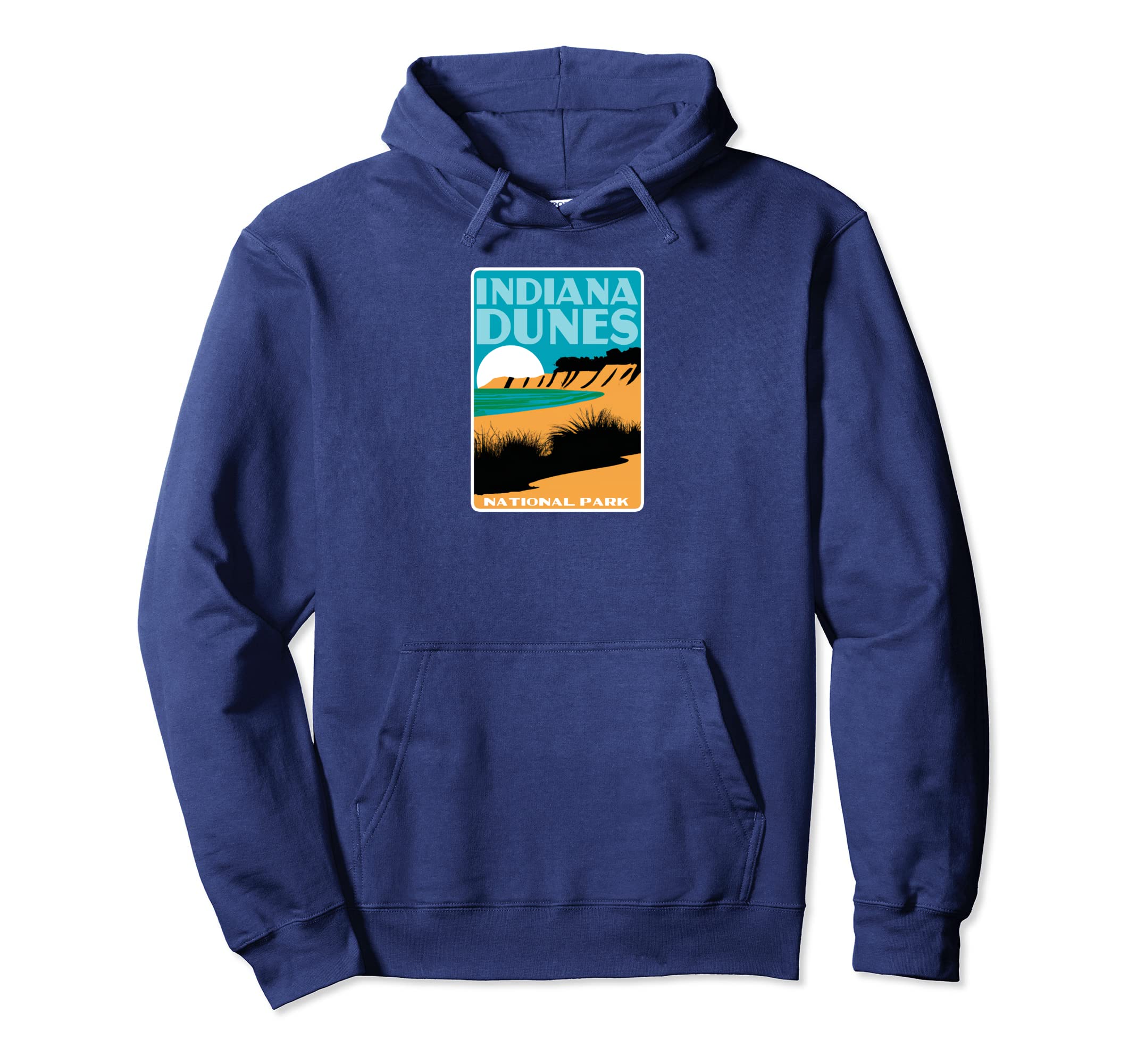 Indiana Dunes Park Arizona Minimalist Wpa Hoodie - Unique Graphic Men Women - T-Shirt, Sweatshirt, Hoodie